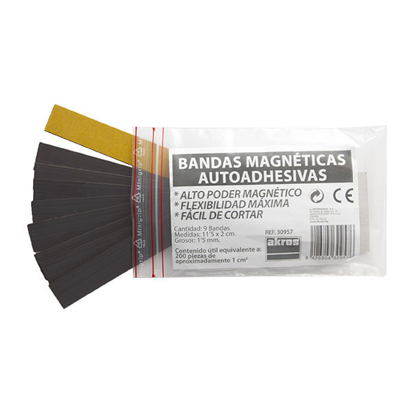 Adhesive magnetic bands